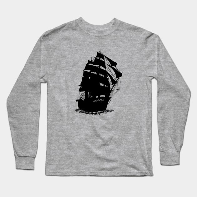 Explore Ship Long Sleeve T-Shirt by explorerspodcast